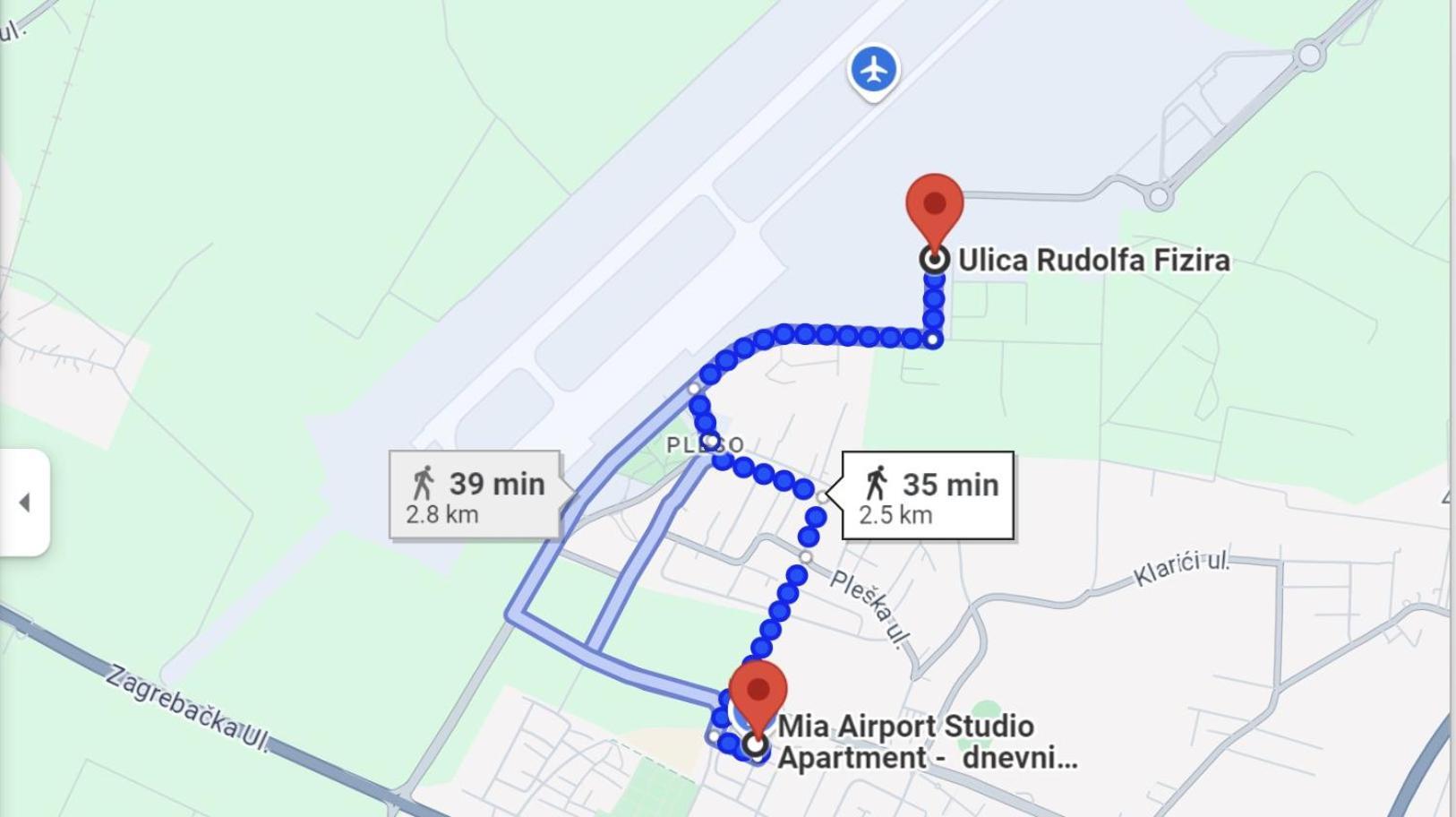 Mia Airport Studio Apartment - 0-24H Self Check In&Out - Parking On Site Velika Gorica Exterior foto